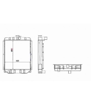  Radiateur eau pour SCANIA Série P 95-04 