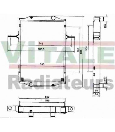 Radiateur moteur pour PEUGEOT 204