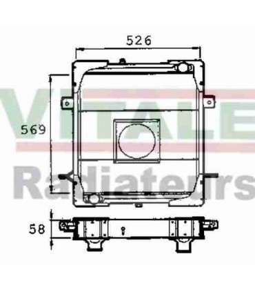 RADIATEUR EAU RENAULT Trucks JP 11-13-14 BOM