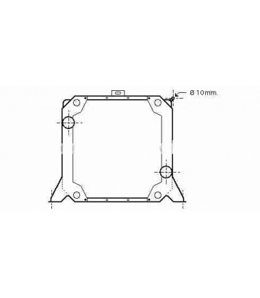  Radiateur  eau pour DAF CF 85