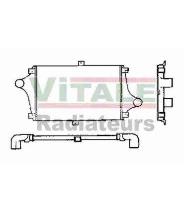 INTERCOOLER  ECHANGEUR AIR RENAULT TRUCKS RVI C 230-260-290-300-340 Ti