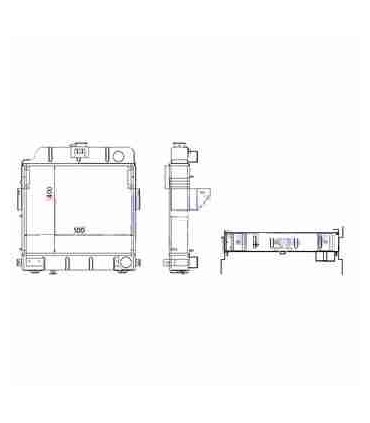 Radiateur EAU CASE IH 553-654