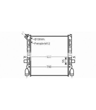  Radiateur eau pour SCANIA Serie R 