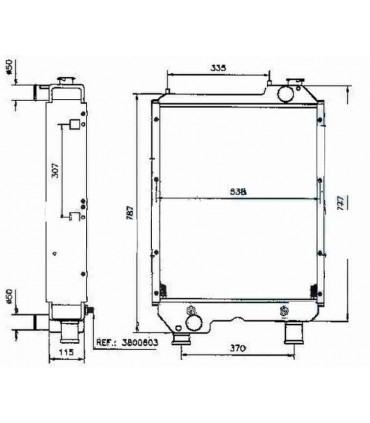  Radiateur eau pour SCANIA Série P 95-04 