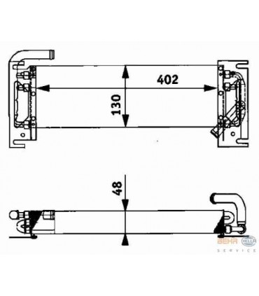  Radiateur eau pour SCANIA Série P 95-04 