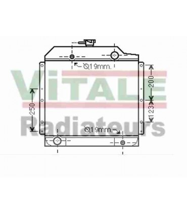 Radiateur moteur Tracteur Renault Agri: R 551 /556 / R 651 / 652 / 681