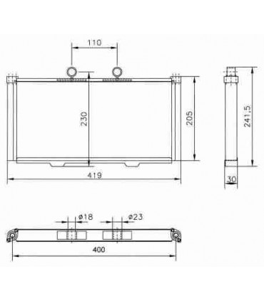  Radiateur eau pour SCANIA Série P 95-04 