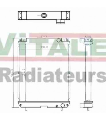  Radiateur moteur SCANIA Série P 95-04 