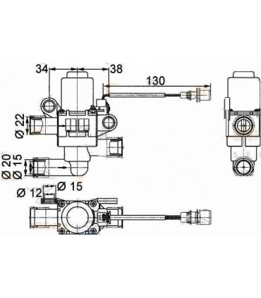 ROBINET DE CHAUFFAGE RENAULT TRUCKS RVI MAGNUM