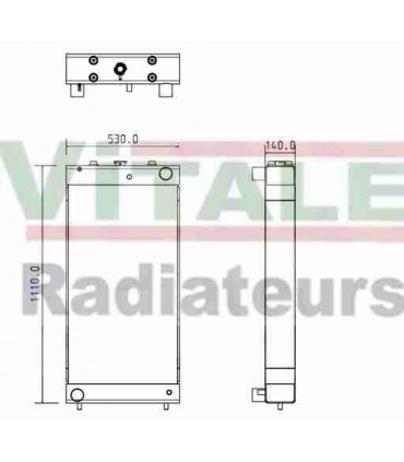  Radiateur eau pour SCANIA Série P 95-04 