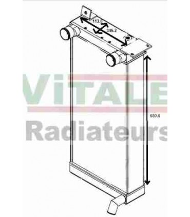  Radiateur eau pour SCANIA Série P 95-04 