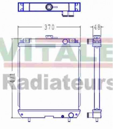  Radiateur moteur SCANIA Série P 95-04 