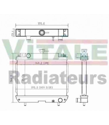  Radiateur eau pour SCANIA Série P 95-04 