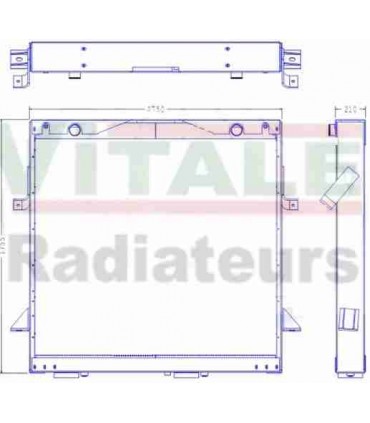  Radiateur eau pour SCANIA Série P 95-04 