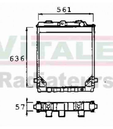 Radiateur moteur pour PEUGEOT 204