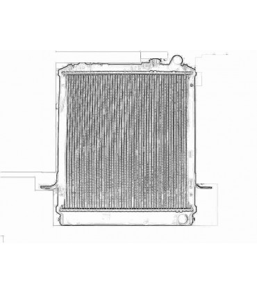 RADIATORE ACQUA PER ISUZU NKR 77