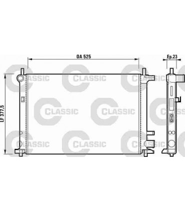 RADIATEUR EAU FORD FIESTA 95-2002