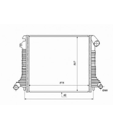  Radiateur moteur MERCEDES  Atego 98-04 