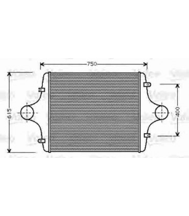  Radiateur  eau pour DAF CF 85