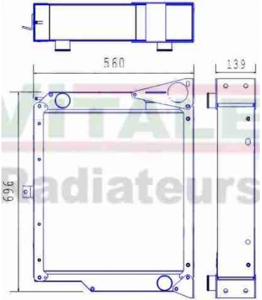  Radiateur eau pour SCANIA Série P 95-04 