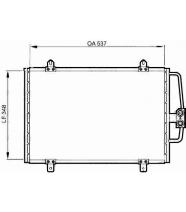  Radiateur  eau pour DAF CF 85