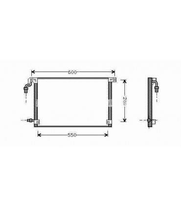 CONDENSEUR CLIMATISATION CITROEN SAXO