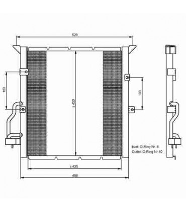  Radiateur moteur SCANIA Série P 95-04 