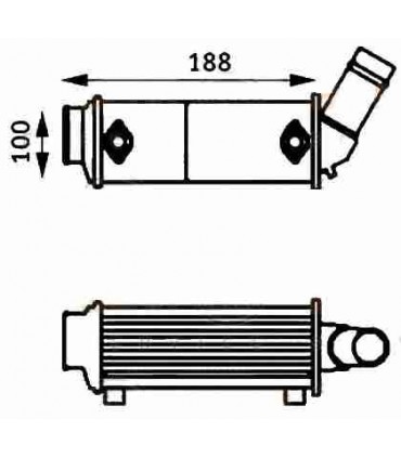  Radiateur eau pour SCANIA Série P 95-04 