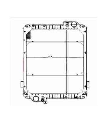 RADIATEUR EAU MASSEY FERGUSON 5460-5465-6460-6470-6465-6475-6480