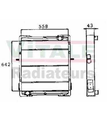 RADIATEUR EAU RENAULT Trucks RVI G170-G200-G230TI