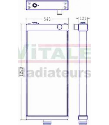  Radiateur eau pour SCANIA Série P 95-04 