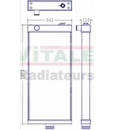  Radiateur eau pour SCANIA Série P 95-04 