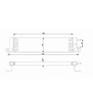  Radiateur eau pour SCANIA Série P 95-04 