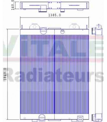  Radiateur eau pour SCANIA Série P 95-04 