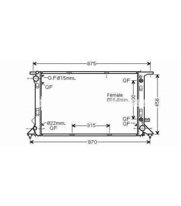 RADIATEUR EAU AUDI A4 - S4 (B8)