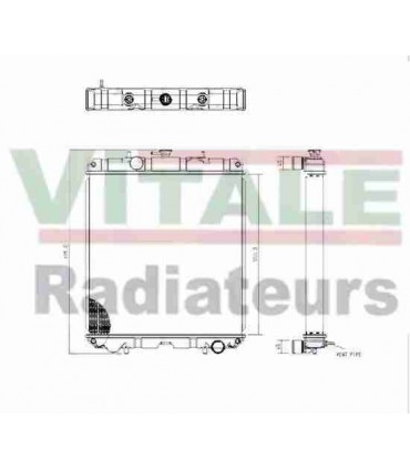  Radiateur moteur SCANIA Série P 95-04 