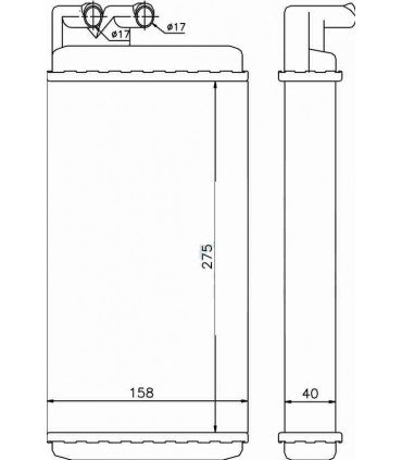  Radiateur eau pour SCANIA Série P 95-04 