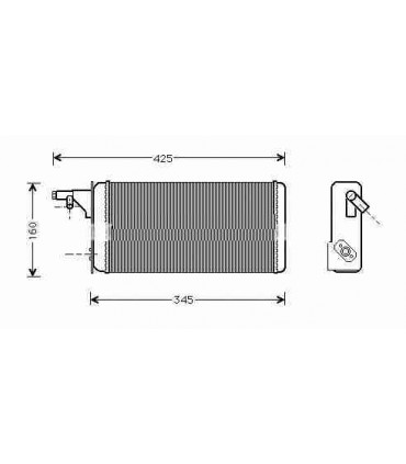  Radiateur eau pour RENAULT Estafette