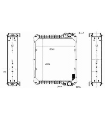  Radiateur eau pour SCANIA Série P 95-04 