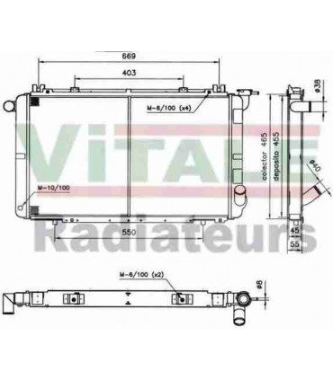 radiateur AIR Nissan Patrol GU Y61 ZD30 3.0L 