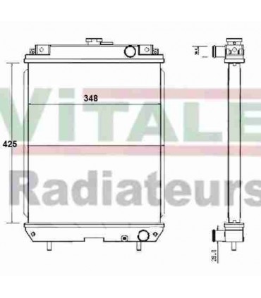  Radiateur eau pour SCANIA Série P 95-04 