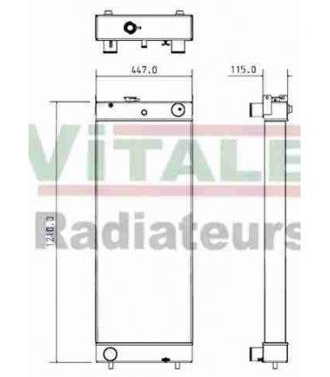  Radiateur moteur SCANIA Série P 95-04 