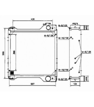 RADIATEUR EAU CASE-I.H  580SLE-580LE-580LSP