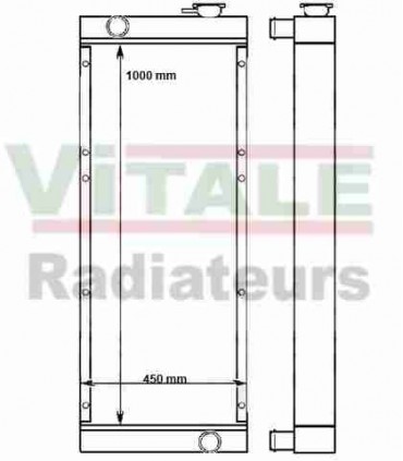  Radiateur eau pour SCANIA Série P 95-04 