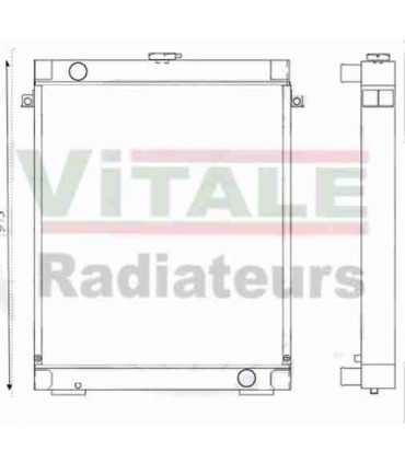  Radiateur moteur SCANIA Série P 95-04 