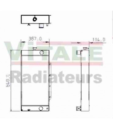  Radiateur moteur SCANIA Série P 95-04 