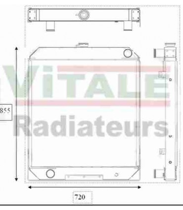  Radiateur eau pour SCANIA Série P 95-04 