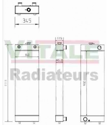  Radiateur eau pour SCANIA Série P 95-04 