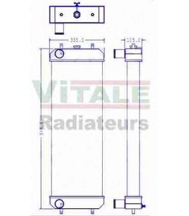  Radiateur eau pour SCANIA Série P 95-04 