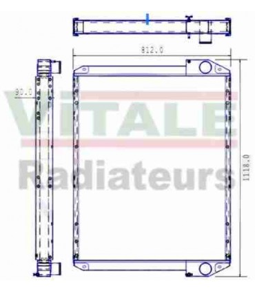  Radiateur eau pour SCANIA Série P 95-04 